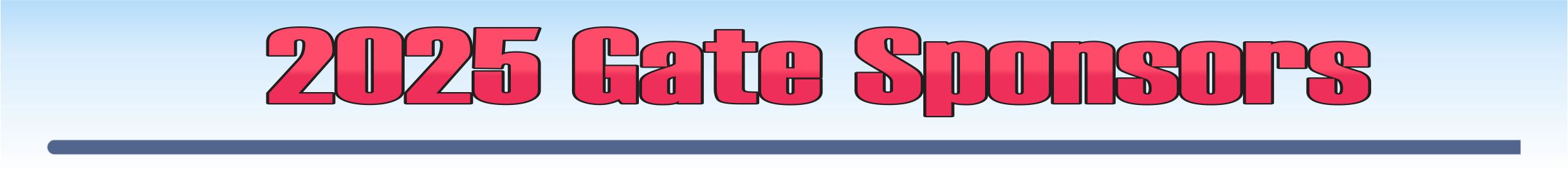 2026 Gate Sponsors
